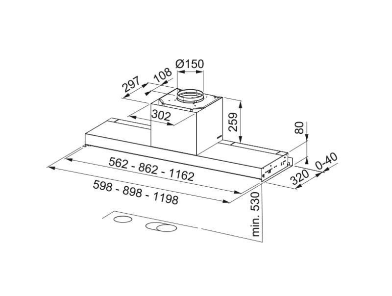 Φράνκε Maris Style Drip Free εντοιχιζόμενος απορροφητήρας από ανοξείδωτο χάλυβα 90cm 305.0662.835
