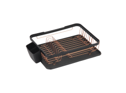 EPKA Πιάτο μαύρο/ροζ χρυσό στεγνωτήριο πιάτων ατσάλι 43.3x10.5x32cm 1208958247