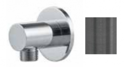 Waterevolution Flow σωλήνας ντους σύνδεσμος στροφή σύνδεσης τοίχου gun metal T1625GME