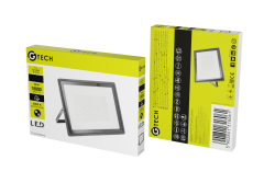 G-TECH LED προβολέας, 18000lm, AC220-240V, 50/60 Hz, PF>0,9, RA>80, IP65, 120°, 4000K, μαύρος 1208959187