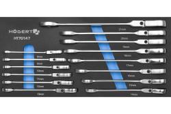 Σετ Hoegert Combinatieratelmoersleutel με ευλύγιστη κεφαλή 14 τεμάχια τεχνικός αφρός 1208962054