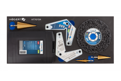 Σετ δράπανων Hoegert για μέταλλο 53 τεμάχια. 1208962061