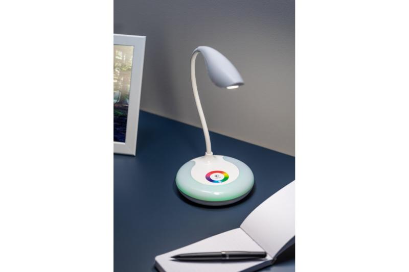 Διακοσμητική επιτραπέζια λάμπα GALACTIC LED 5W 240lm 5V DC 4000K RGB βάση USB φόρτιση λευκό σώμα 1208962485