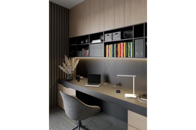 Διακόσμηση Λάμπα γραφείου Gale 8 W 550lm AC220-240V 5-CCT 10-βήματα ρύθμισης έντασης PF>0 5 RA>80 λευκό 1208962486