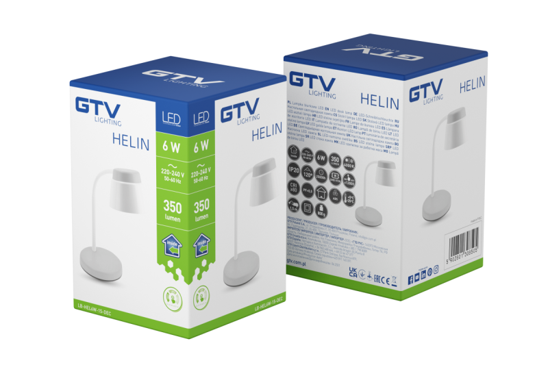 Διακόσμηση Λάμπα γραφείου Helin 6W 350lm AC220-240V 3-CCT PF> 0,5 RA>80 Γκρι 1208962491