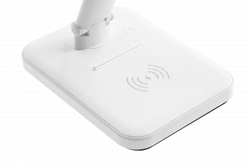 Διακοσμητικό IZUKA LED επιτραπέζιο φωτιστικό 6W 400lm AC220-240V 50/60Hz CCT επαγωγικός φορτιστής λευκό. 1208962496