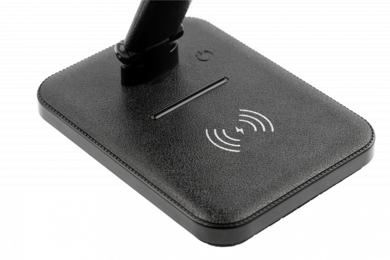 Διακοσμητική LED επιτραπέζια λάμπα IZUKA 6W 400lm AC220-240V 50/60Hz CCT επαγωγικός φορτιστής μαύρο. 1208962497