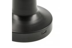 Διακοσμητικό Επιτραπέζιο Φωτιστικό Monum 3W 200lm DC 5V 1A 3000 K 3 μοίρες. Ρυθμιζόμενο με μπαταρία 1800 mAh, μαύρο. 1208962504