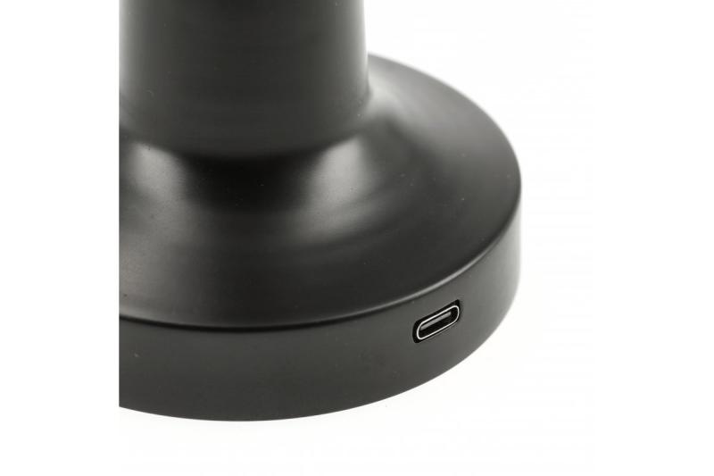 Διακοσμητικό Επιτραπέζιο Φωτιστικό Monum 3W 200lm DC 5V 1A 3000 K 3 μοίρες. Ρυθμιζόμενο με μπαταρία 1800 mAh, μαύρο. 1208962504