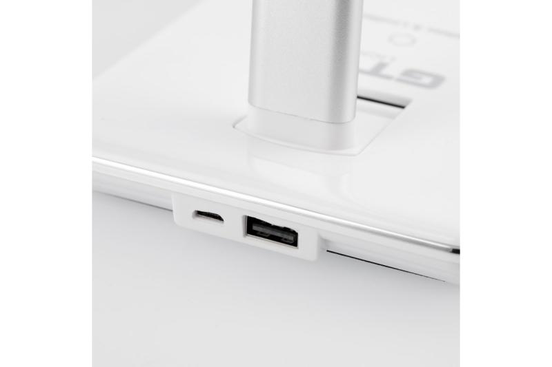 Διακοσμητικό Επιτραπέζιο Φωτιστικό Tritton 6W 340lm AC220-240V 4-CCT Ασύρματη Φόρτιση USB PF>0.5 RA>80 λευκό. 1208962517