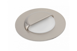 Διακοσμητικό LED φωτιστικό σκάλας ESCADA OB DC12V με στρογγυλό καπέλο από ανοξείδωτο γυαλί 0,8W 70lm 4000K, καλώδιο 150cm