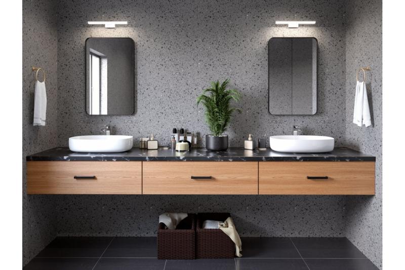 Decor Led-εξάρτημα Catania 600mm 12W AC220-240V 50/60Hz 4000K IP44 RA >80 960lm Χρώμιο. 1208962886