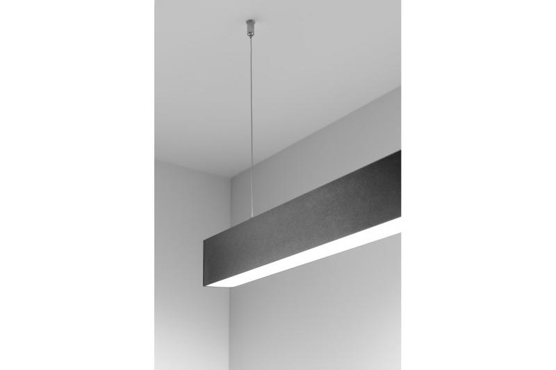 Διακοσμητικό LED γραμμικό φωτιστικό LUNA-A 40W 3200lm AC220-240V 50-60Hz 100° RA>80 PF>0,9 AL/PC 4000K 120cm μαύρο. 1208962939