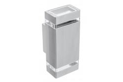 Decoratief wandarmatuur met twee richtingen NESSA GU10 MAX. 2x50W IP54 AC220-240V 50/60Hz grijs. 1208963008