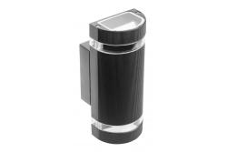 Decoρατικός επιτοίχιος φωτισμός με δύο κατευθύνσεις SILVA GU10 MAX.2x50W IP54 AC220-240V 50/60Hz μαύρο. 1208963135