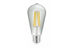 LED φως, FILAMENT, ST64, 3000K, E27, 6W,600Im, AC220-240V/ 50-60Hz, RA>80, 360° 1208963175