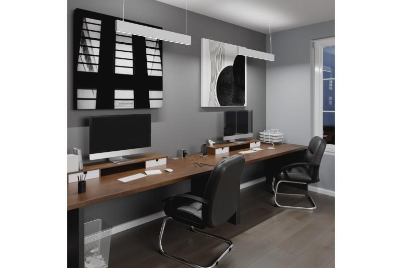 Διακόσμηση LED κρεμαστό φωτιστικό VILANA 42W (30W+12W) 4000K RA>80 220-240VAC 48/120° UGR<19 120cm λευκό. 1208963236