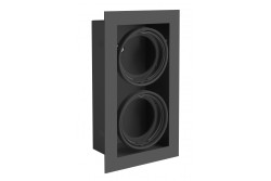 Διακόσμηση PIREO ενσωματωμένο φωτιστικό οροφής ΔΙΠΛΟ μαύρο/μαύρο 1208963776