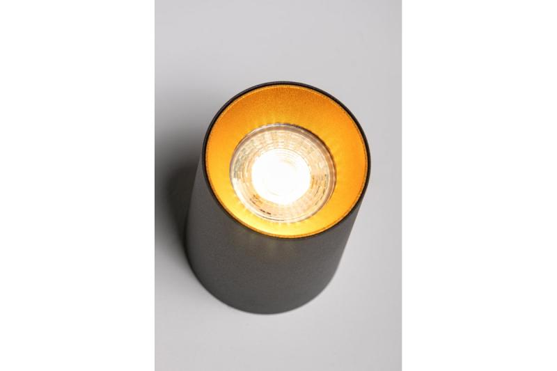 Dekor Plafoniera AERO aluminium 70x100mm IP20 max. 20W στρογγυλό μαύρο. 1208963807