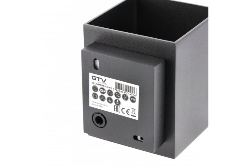 Διακοσμητικό φωτιστικό τοίχου CAMPIONE αλουμίνιο G9 IP20 μέγ. 40W IP20 τετράγωνο μαύρο. 1208963849