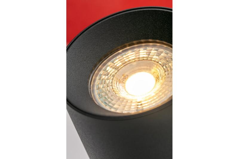 Decoροφή Φωτιστικό FARGO αλουμίνιο 70x160mm IP20 max 20W στρογγυλό μαύρο. 1208963876