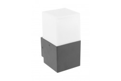 Decoρί λάμπα κήπου LARGO-AU E27 MAX.15W IP44 AC220-240V 50-60Hz φωτιστικό τοίχου με ίσια κορυφή σε γραφίτη χρώμα. 1208963916