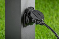 Διακοσμητικό φωτιστικό κήπου LARGO-P 50 E27 MAX.15W IP44 AC220-240V 50-60Hz max. 2500W στύλος τοποθέτησης γραφίτης. 1208963919