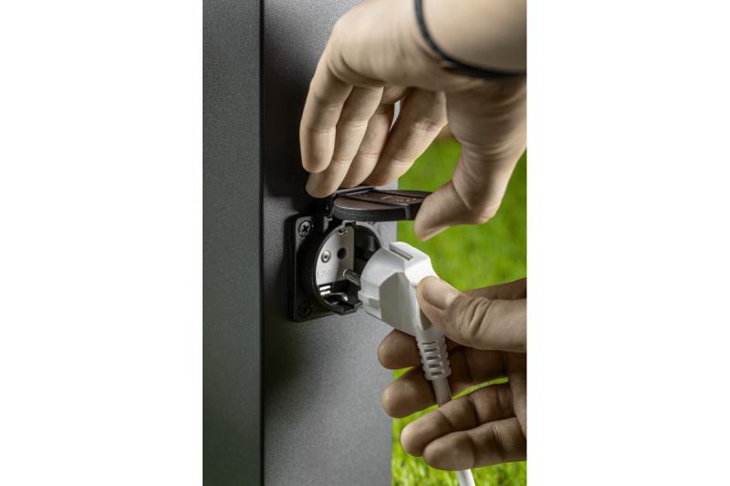 Διακοσμητικό φωτιστικό κήπου LARGO-P 50 E27 MAX.15W IP44 AC220-240V 50-60Hz max. 2500W στύλος τοποθέτησης γραφίτης. 1208963919