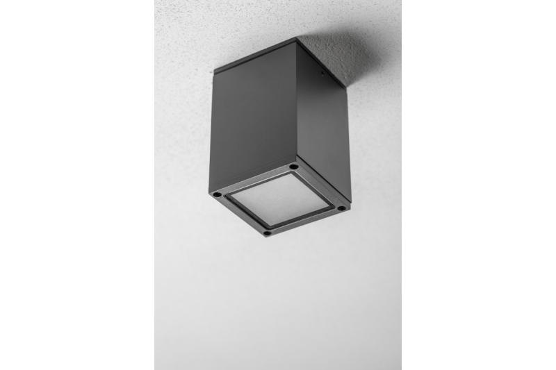 Deco Οροφής Φωτιστικό LENTO αλουμίνιο 100x130 IP54 max 35W τετράγωνο γραφίτης. 1208963923