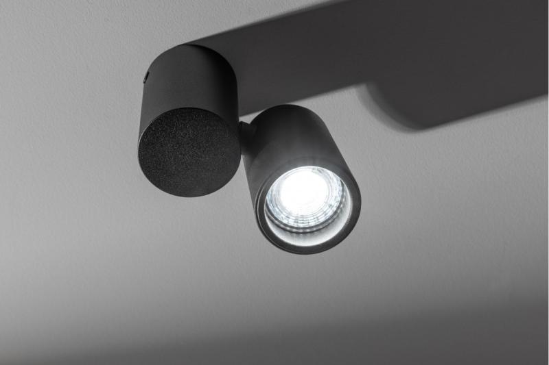 Διακοσμητικό Φωτιστικό Οροφής LUPO αλουμινίου 11,6x5,6x11,5 IP20 1*GU10 max. 50W στρογγυλό μαύρο. 1208963928