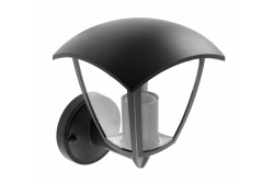 Διακοσμητικό Φωτιστικό Εξωτερικού Χώρου MARINA-AU E27 MAX.20W IP54 AC220-240V 50-60Hz επάνω επιτοίχιο φωτιστικό δεξιά μαύρο. 1208963933