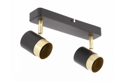 Διακόσμηση οροφής ORIO αλουμίνιο 24.0x5.5x14.0 IP20 2*GU10 max. 50W στρογγυλό μαύρο. 1208963965