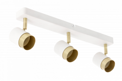 Διακοσμητικό φωτιστικό οροφής ORIO αλουμίνιο 43.0x5.5x14.0 IP20 3*GU10 max. 50W στρογγυλό λευκό. 1208963966