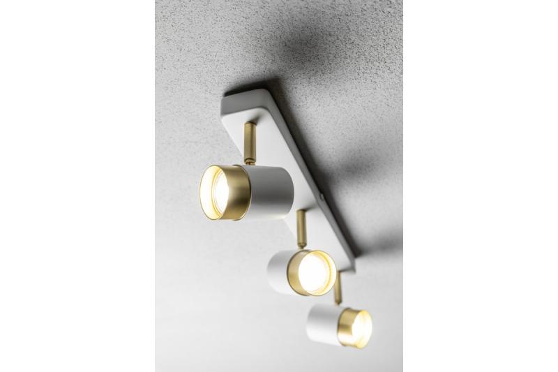 Διακοσμητικό φωτιστικό οροφής ORIO αλουμίνιο 43.0x5.5x14.0 IP20 3*GU10 max. 50W στρογγυλό λευκό. 1208963966