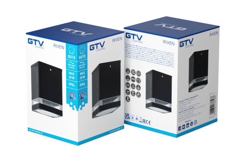 Διακοσμητικό Φωτιστικό Οροφής RIVEN αλουμίνιο 102x120 IP54 μέγ. 35W τετράγωνο γραφίτη. 1208963983