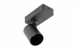 Διακοσμητικό φωτιστικό τοίχου SANTO αλουμίνιο IP20 μέγ. 20W μονό στρογγυλό μαύρο. 1208963993