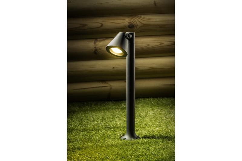 Διακοσμητικό Φωτιστικό Κήπου LUSTINO-P 80 GU10 MAX.20W IP44 AC220-240V 50-60Hz βάση στήριξης γραφίτης. 1208964034