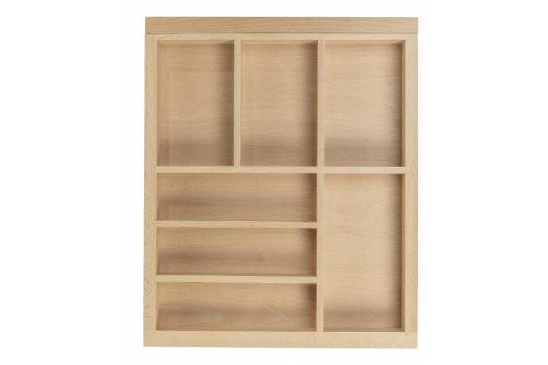 Διακοσμητική θήκη μαχαιροπίρουνων Cutle για την κουζίνα, ρυθμιζόμενο ένθετο για ντουλάπια 600-1000mm 1208966291