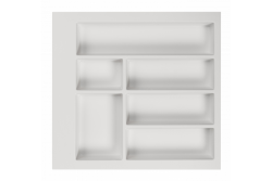 Διακοσμητική Θήκη Μαχαιροπίρουνων για Συρτάρι Κουζίνας 500 Λευκό 1208966375