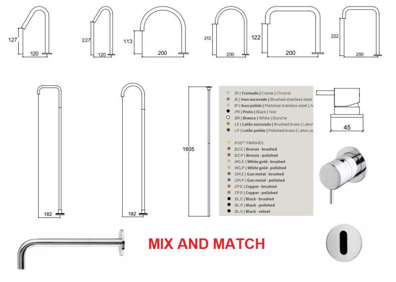 Water Evolution Flow εντοιχισμένη νιπτήρας με υπέρυθρο αισθητήρα με μπαταρίες βουρτσισμένο ανοιχτό χρυσό T118EBWGE