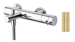 Waterevolution Flow θερμοστάτης μπάνιου με σετ ντους χειρός PVD Ανοιχτό χρυσό T130TWGE