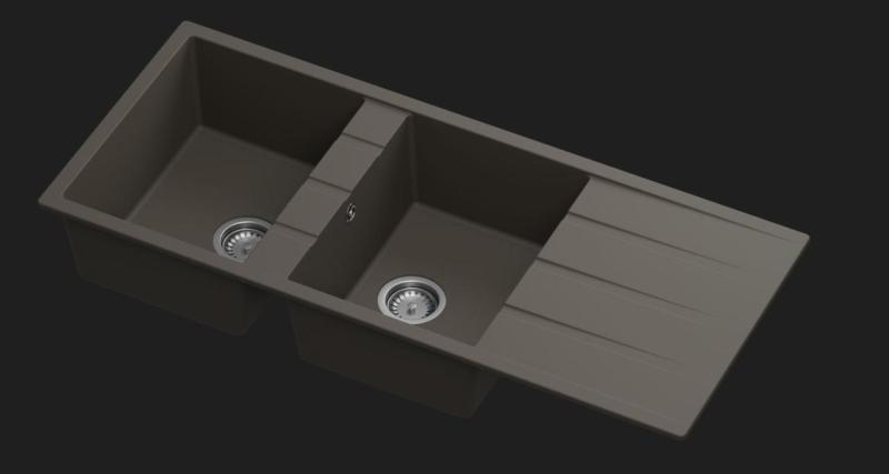 Γρανίτης Universal νεροχύτες Quartz Γρανίτης χρώμα Δείγμα Cafe 1208967248