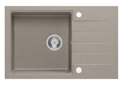 Quadri ζακέτα σε taupe απόχρωση γρανίτη επάνω πάγκου νεροχύτης με επιφάνεια αποστράγγισης, αναστρέψιμος 78x50cm 1208967384