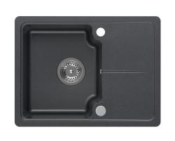 Quadri Kendal ανθρακί γρανίτης νεροχύτης 58x44cm με αποστραγγιστική επιφάνεια 1208967403