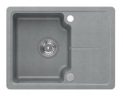 Quadri Kendal γκρι γρανίτης νεροχύτης 58x44cm με αποστραγγιστική επιφάνεια 1208967404