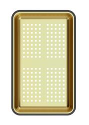 Quadri χρυσό δοχείο απορριμμάτων 38x23 εκ. για τους νεροχύτες Newport 1208967506