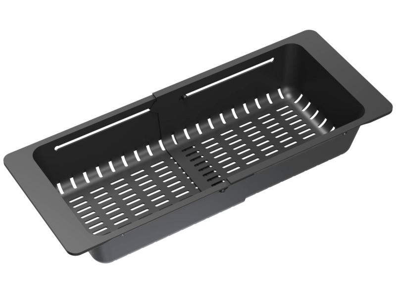 Quadri μαύρο ρυθμιζόμενο καλάθι απορριμμάτων 320/460 x 185mm για νεροχύτες 1208967541