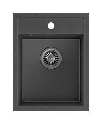 Quadri Λονδίνο γρανίτης ανθρακί νεροχύτης 39x50cm με οπή για βρύση επιφάνεια 1208967584