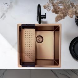 Pure.Sink Prestige ενσωματωμένος δίσκος για νεροχύτη Χαλκός PPGCL40-62