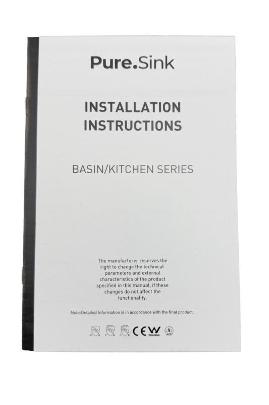 Pure.Sink Elite Steel Spark-S μπαταρία κουζίνας από ανοξείδωτο ατσάλι με αποσπώμενη ρουξούνι PS8041-02